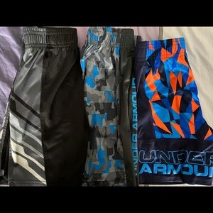 3 pair size 6 under Armour shorts